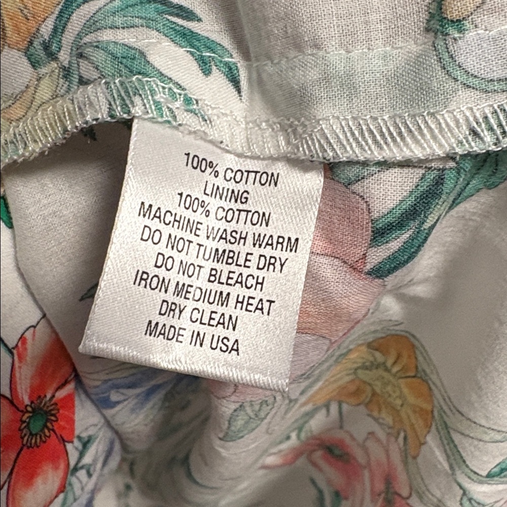 NWOT [Pearl by Lela Rose] Floral Flounce Sleeved Button-Up Shirt Dress Women’s S - Picture 11 of 11